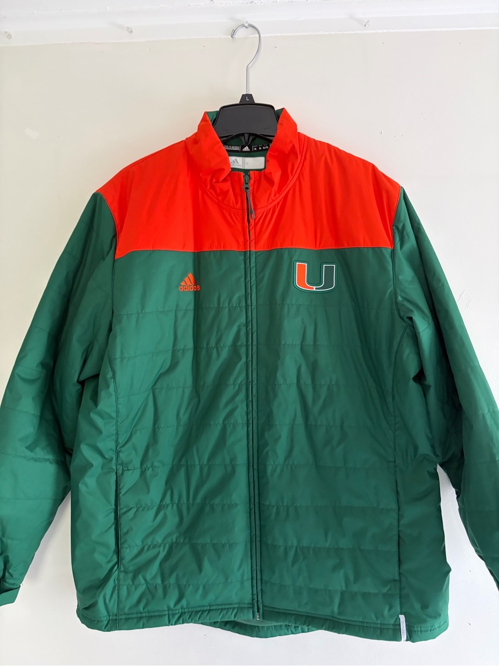 adidas Green & Orange Miami U Puffer Jacket